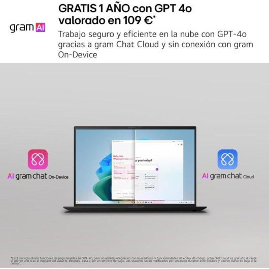 Portátil LG gram 14ZB90S 14" Intel Core Ultra 5 115U 16GB 512GB SSD Arc FreeDOS