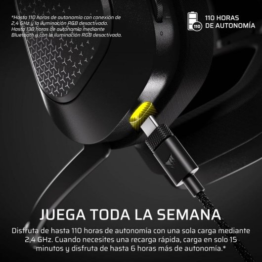 Casque Corsair HS80 v2 MAX sans fil Bluetooth gaming Dolby Atmos gris acier