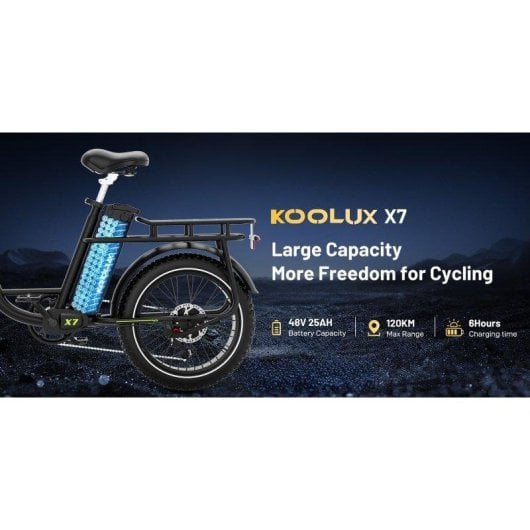 Bicicleta Eléctrica Koolux X7 750W 48V 25Ah 20" 45 km/h