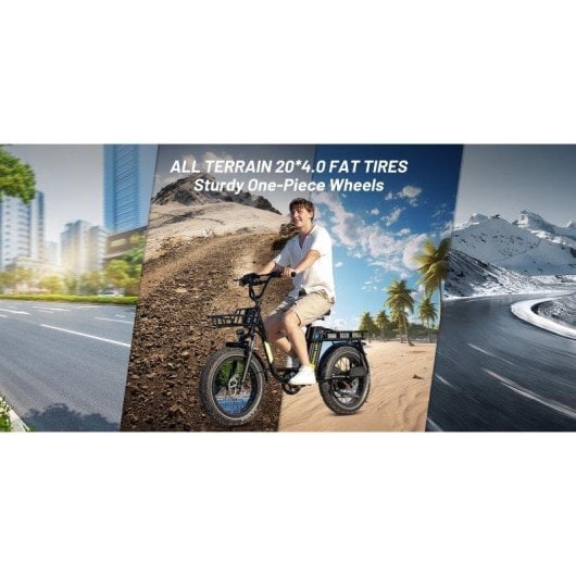 Bicicleta Eléctrica Koolux X7 750W 48V 25Ah 20" 45 km/h
