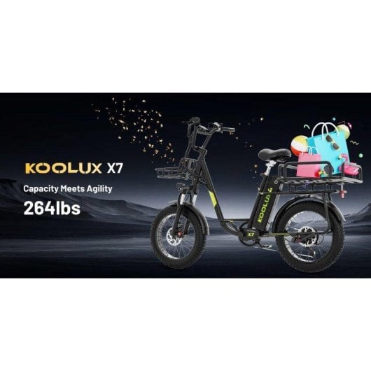 Bicicleta Eléctrica Koolux X7 750W 48V 25Ah 20" 45 km/h