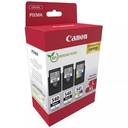 Pack de cartuchos de tinta Canon Multipack Negro, Cian, Magenta y Amarillo