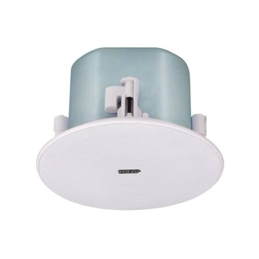 Colunas ATEN coaxiais de teto 2 vias com fios 30W RMS brancas