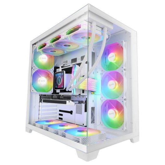 Caixa ATX Mars Gaming MCVPRO vidro sem moldura ARGB 5 ventoinhas