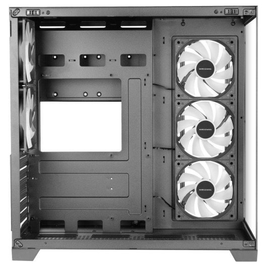 Caja PC Mars Gaming MCVPRO ATX con Diseño Panorámico y 5 Ventiladores ARGB