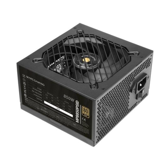 Netzteil Mars Gaming MPB850PSID 850W 80PLUS Gold ATX 3.1 PCIe 5.1 Schwarz