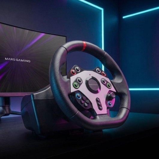 Volante Gaming Mars Gaming MWH-RSXTWO 270° DriveSense Pedalera XL
