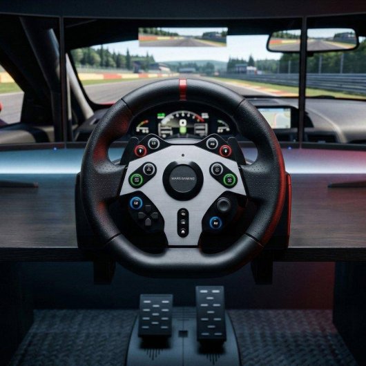 Volante Gaming Mars Gaming MWH-RSXTWO 270° DriveSense Pedalera XL