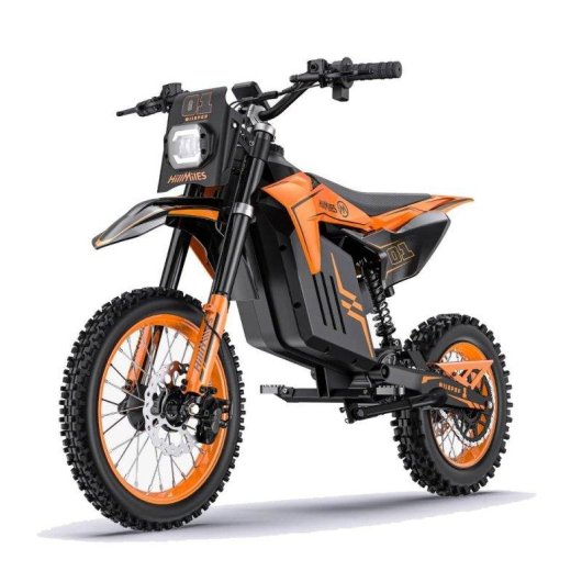 Motocicleta Eléctrica HillMiles MilePop 1 48V 25Ah Neumáticos Todoterreno Frenos Hidráulicos