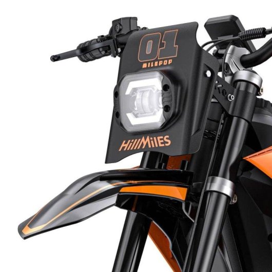 Motocicleta Eléctrica HillMiles MilePop 1 48V 25Ah Neumáticos Todoterreno Frenos Hidráulicos