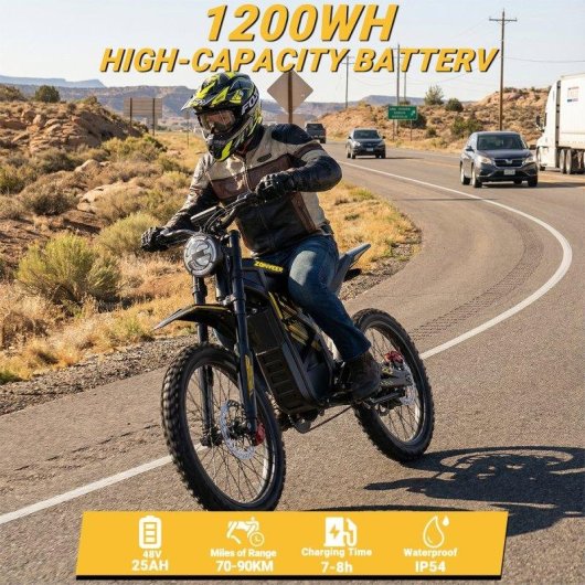 Moto eléctrica todoterreno DYU ZONVEER ZX3 2800W 48V 25Ah