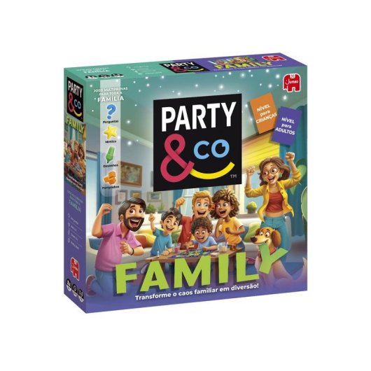 Juego de Mesa Diset Party & Co Family 8+ para 3-15 Jugadores