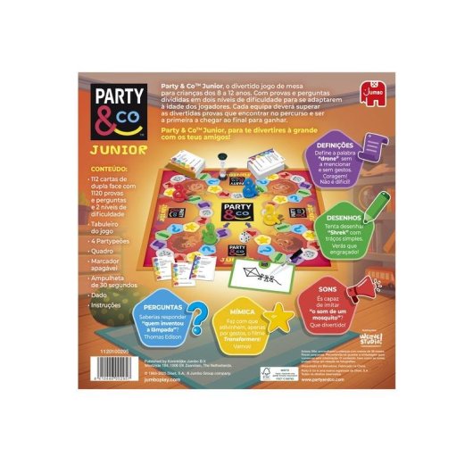 Juego de mesa Diset Party & Co Junior 4-20 Jugadores Edad 8-13