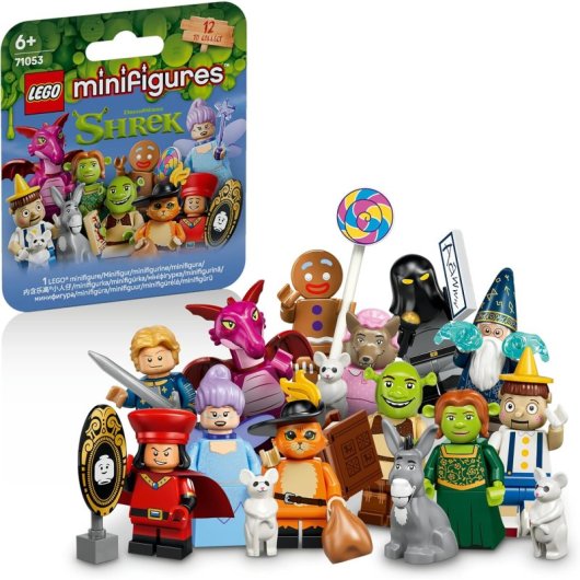 LEGO Minifigures Shrek Serie 71053 Lote 36 Packs 6 Minifiguras Aleatorias