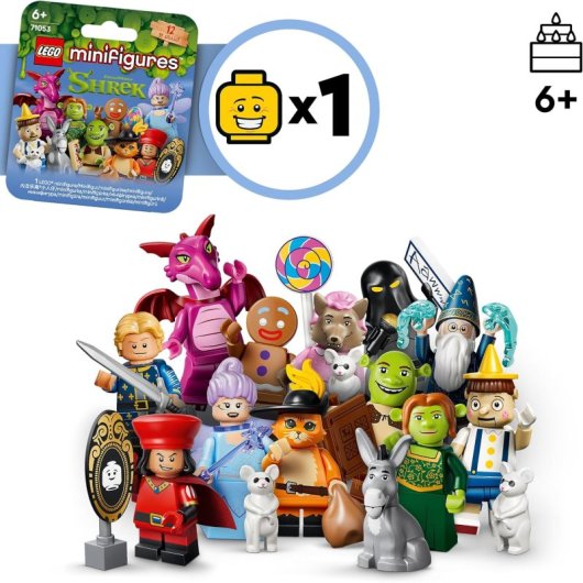 LEGO Minifigures Shrek Serie 71053 Lote 36 Packs 6 Minifiguras Aleatorias