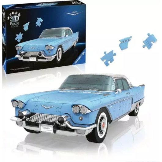 Ravensburger Puzzle 3d Iconics Cadillac Eldorado Brougham 108 Peças