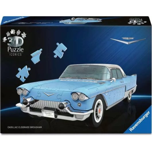 Ravensburger Puzzle 3d Iconics Cadillac Eldorado Brougham 108 Peças