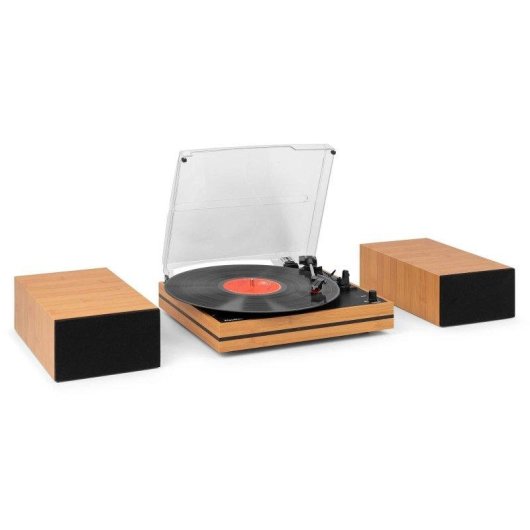 Tocadiscos Audizio Akron Bluetooth Altavoces Integrados Preamplificador