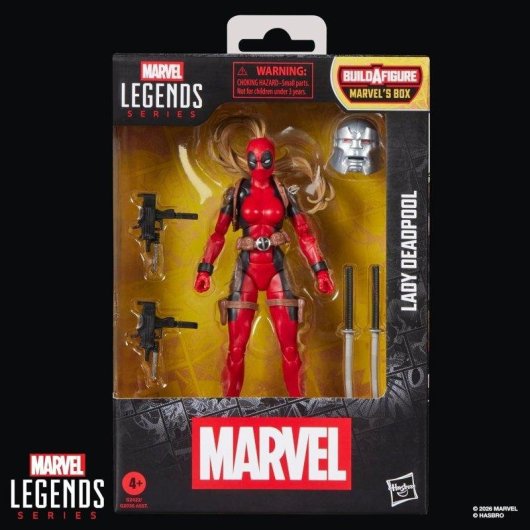 Figur Hasbro Lady Deadpool Marvel Legends artikulierte 15 cm