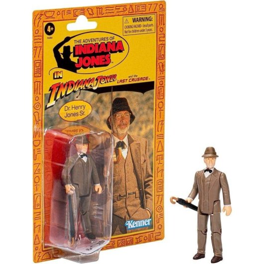 Figurine Hasbro Henry Jones Sr. Indiana Jones articulée 9,5 cm