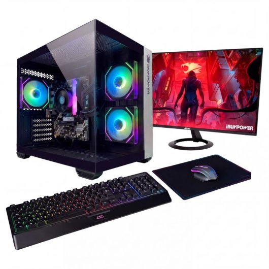 PC Ibuypower Pack Fighter Xebec Lite AMD Ryzen 5 5600GT 16GB RAM 500GB SSD Sin SO
