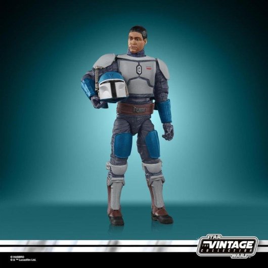 Figurine Hasbro Mandalorian Fleet Commander Star Wars articulée 9,5 cm