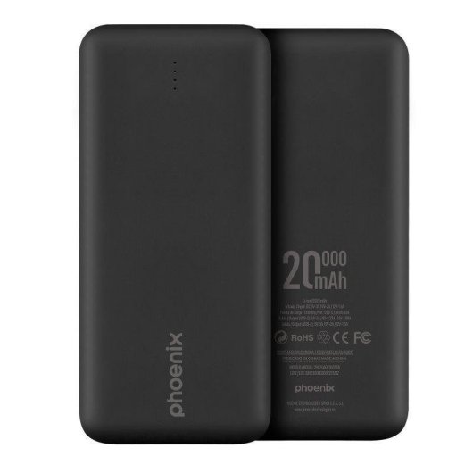 Power Bank Phoenix 20000 mAh 25 W Preto