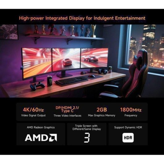 Mini PC BMAX MAXMINI B7 A PRO AMD Ryzen 5 7430U 16GB 512GB SSD Radeon Graphics Windows 11
