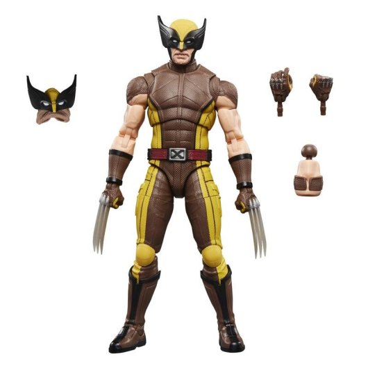 Figura Hasbro Wolverine Brown Suit Deadpool & Wolverine Marvel Legends Articulada 15 cm