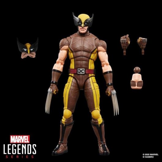 Figura Hasbro Wolverine Brown Suit Deadpool & Wolverine Marvel Legends Articulada 15 cm