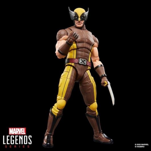Figura Hasbro Wolverine Brown Suit Deadpool & Wolverine Marvel Legends Articulada 15 cm