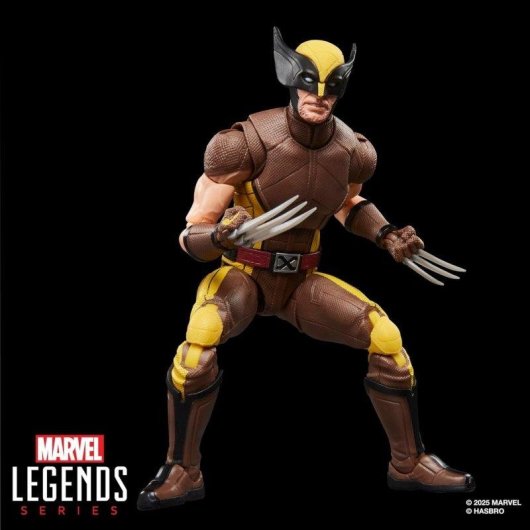 Figura Hasbro Wolverine Brown Suit Deadpool & Wolverine Marvel Legends Articulada 15 cm