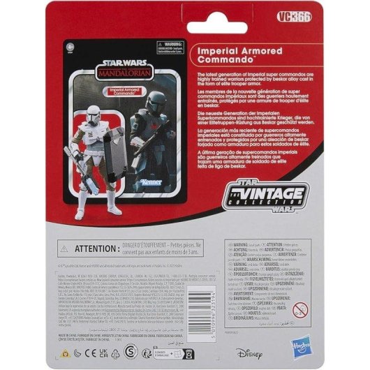 Figura Hasbro Imperial Armored Commando Star Wars Mandalorian Vintage Collection Articolata 9,5 cm