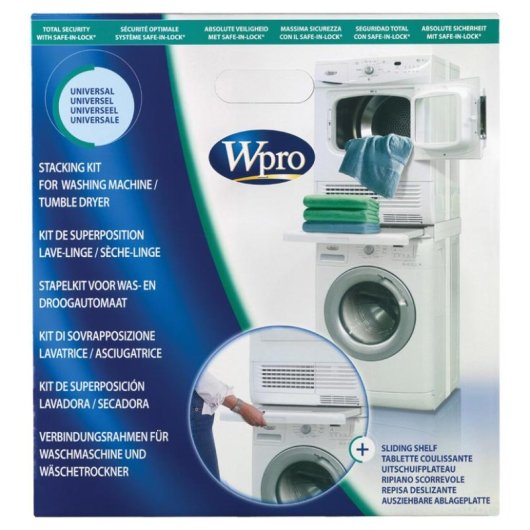 Kit Adaptador Secadora Lavadora Whirlpool Bandeja Removível Universal