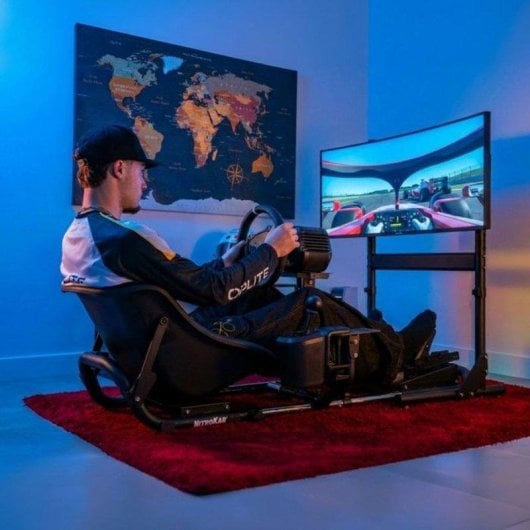 Cockpit sim racing Oplite Nitrokart V2 White