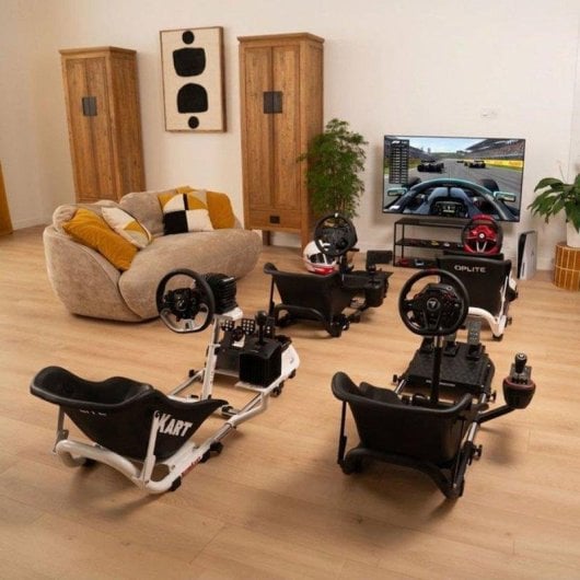 Cockpit sim racing Oplite Nitrokart V2 White