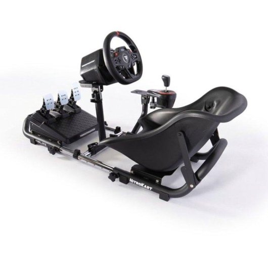 Renncockpit Oplite Nitrokart V2 schwarz ausziehbarer Rahmen verstellbarer Sitz