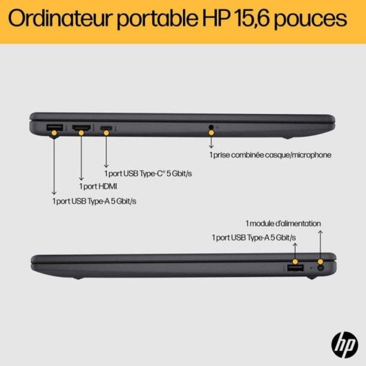 Portátil HP 15-fc1008nfx 15,6" AMD Ryzen 3 7320U 8GB 256GB SSD Radeon 610M FreeDOS