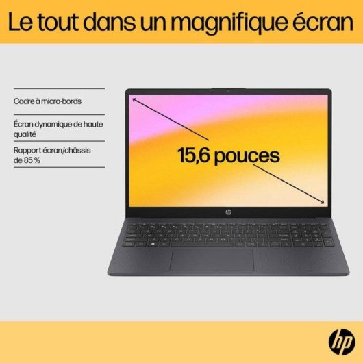Portátil HP 15-fc1008nfx 15,6" AMD Ryzen 3 7320U 8GB 256GB SSD Radeon 610M FreeDOS