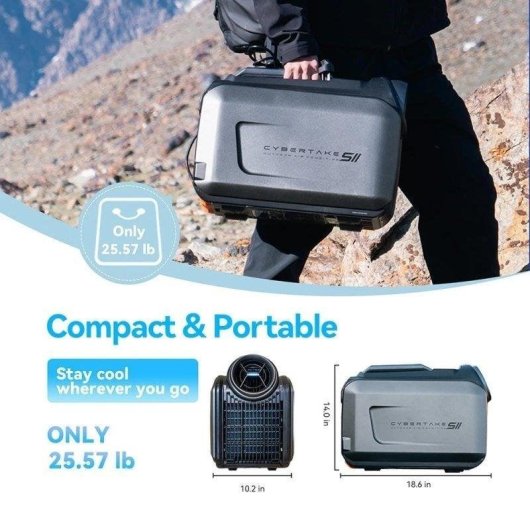 Climatiseur Mobile Cybertake S2 Pro 1,5 kW Inverter Réversible Connecté