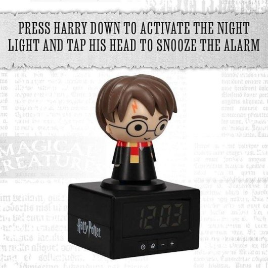 Relogio Despertador Digital Harry Potter Icon LUMOS
