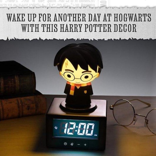 Relogio Despertador Digital Harry Potter Icon LUMOS