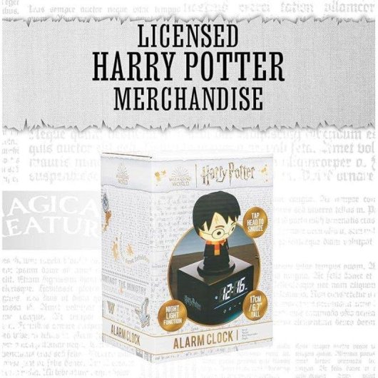 Relogio Despertador Digital Harry Potter Icon LUMOS