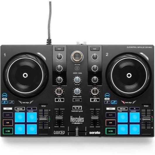 Kit de Inicio DJ Hercules DJControl Inpulse 200 MK3 + Auriculares HDP DJ45