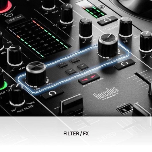 Controlador DJ Hercules DJ Control Inpulse 500 2 decks Fones HDP DJ45