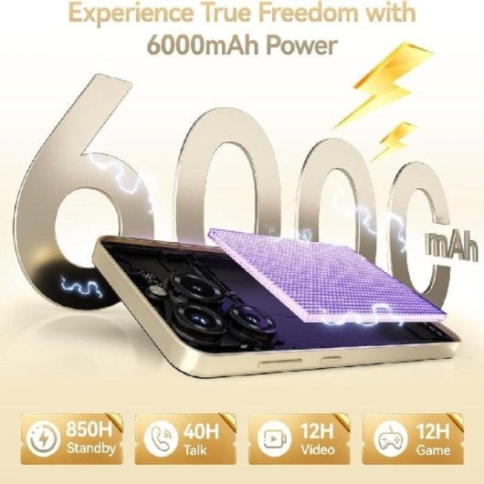 Oukitel C69 4G 8GB 256GB 7,2" Dorado batería 6000 mAh