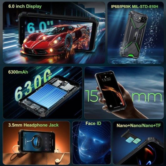 Oukitel G3 4G 4GB 64GB 6" Verde