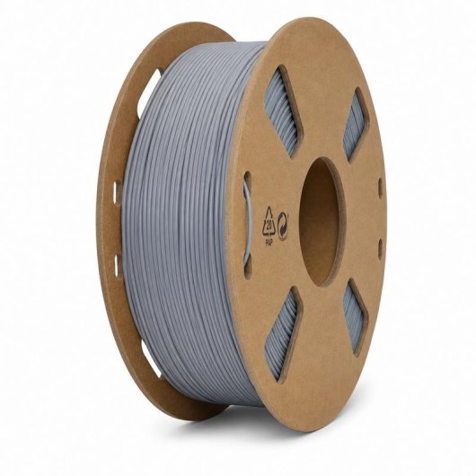 Filamento PLA Hamlet HP3DR-PLGY Gris 1,75 mm 1 kg para impresión 3D FDM