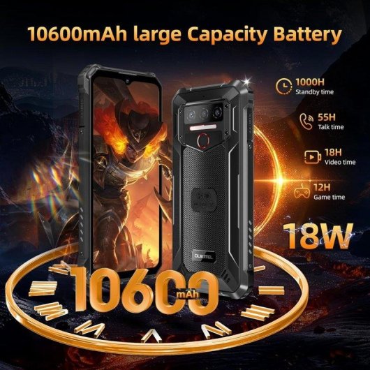 Oukitel WP23 Plus 4G 8GB 256GB 6.52" Naranja