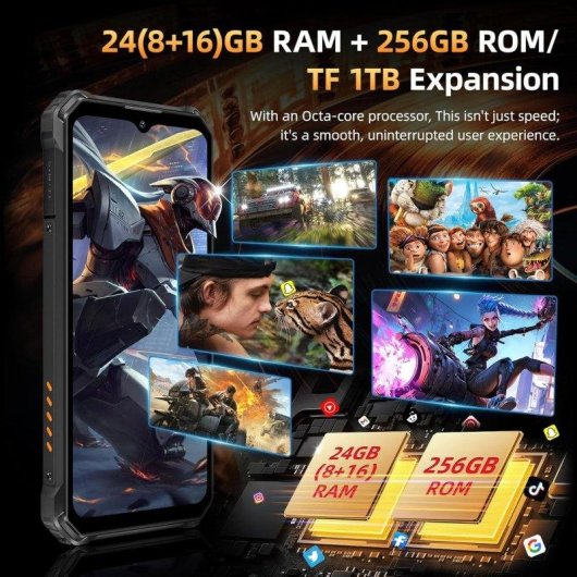 Oukitel WP23 Plus 4G 8GB 256GB 6.52" Naranja